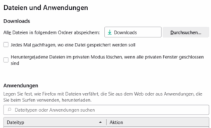 Datein und Anwendungen